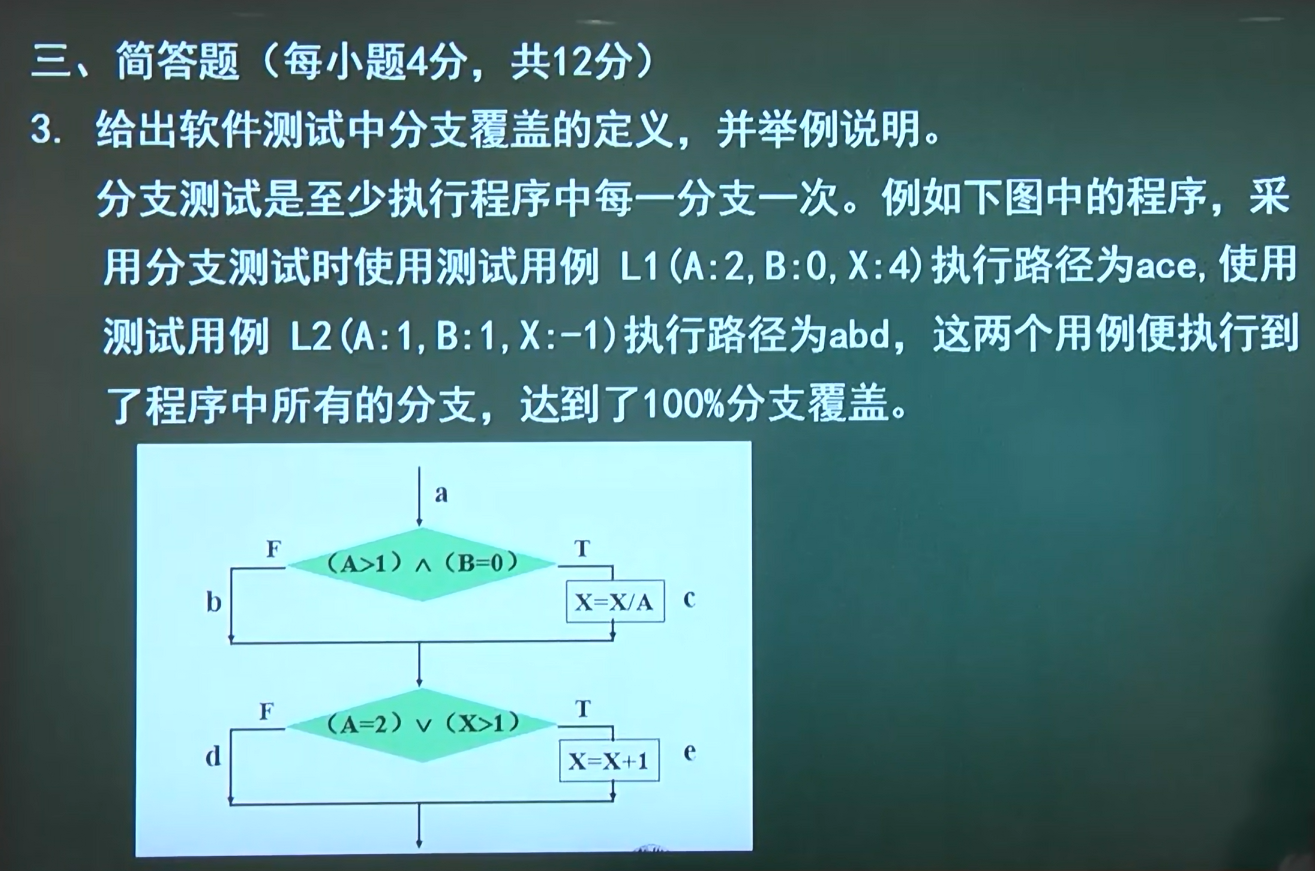 语句测试<分支测试<路径测试