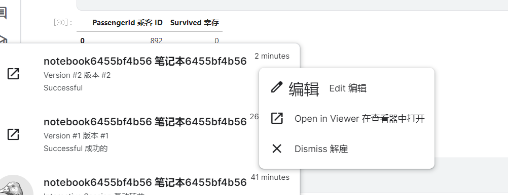 在查看器打开