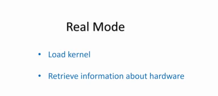 我们将在真实模式下做的事