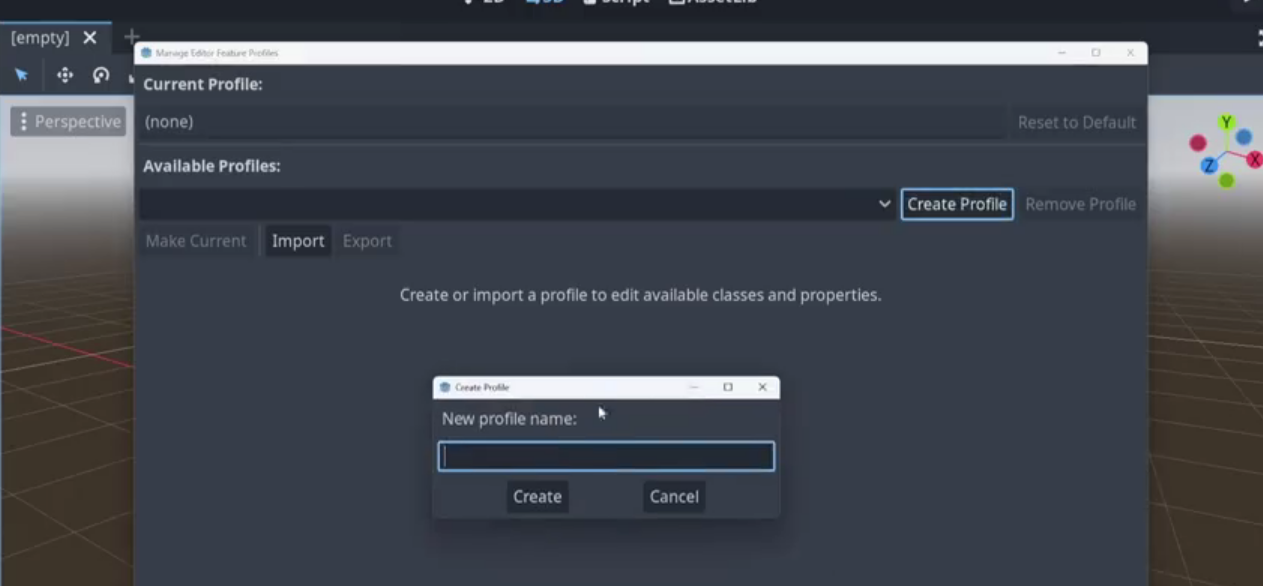 create profile